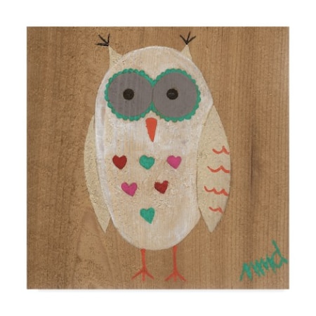 Nicole Dietz 'Heart Belly Owl' Canvas Art,24x24